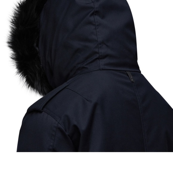 Mackage Moritz twill down parka with natural fur lining Men's Size 40 (M), Black - Picture 5 of 6